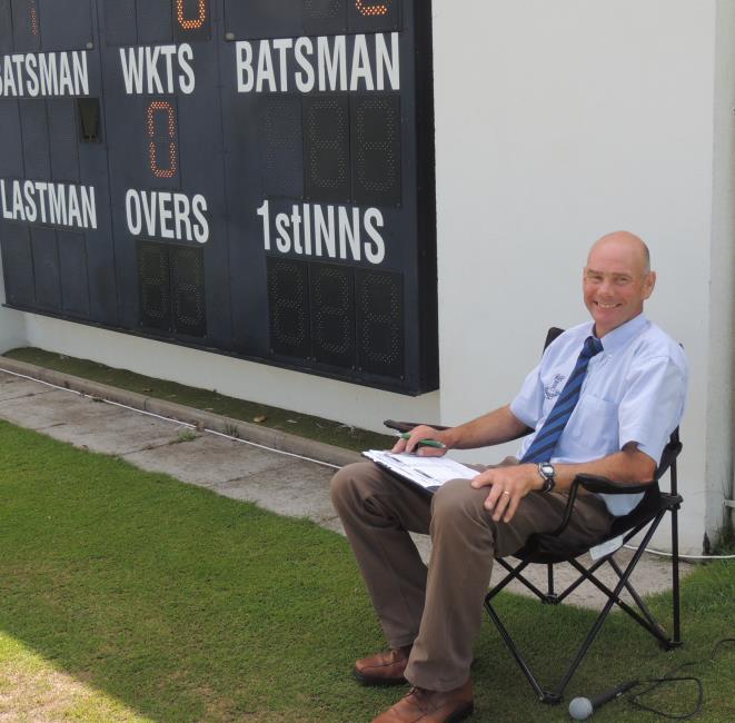 Announcer Paul Webb